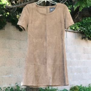 Micro-suede Mini Sheath Dress